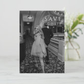 モダン ミニマル セーブ・ザ・デート 招待状 (スタンド正面)