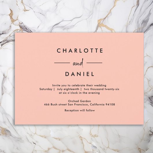 モダン ミニマル タイポグラフィー 招待状