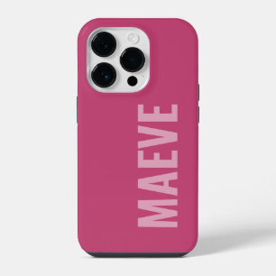 モダン ミニマル タイポグラフィ ガーリー ピンク エレガント iPhone 14 PROケース
