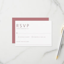 モダン ミニマル ダスティ ローズ ウェディング