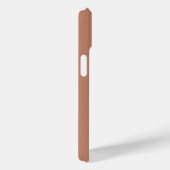 モダン ミニマル テラコッタ カスタムネーム Case-Mate iPhoneケース (裏面 / 右)