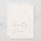 モダン ミニマル テーブル ナンバー ２９ 招待状 (正面)