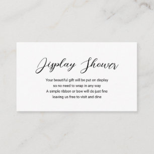 モダン ミニマル ディスプレイ シャワー シンプル ベビー シャワー エンクロージャーカード