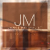 モダン ミニマル デザイン | ブラウン & トランスペアレント ウィンドウサイン (シート2)