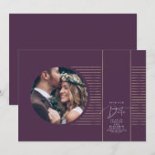 モダン ミニマル デリケート セーブ・ザ・デート フォト (正面/裏面)