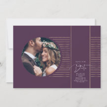 モダン ミニマル デリケート セーブ・ザ・デート フォト