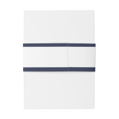 モダン ミニマル ネイビー モノグラム ウェディング 招待状ベリーバンド (裏面例)