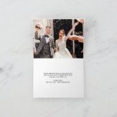 モダン ミニマル ハートスクリプト 結婚式 お礼 サンキューカード (内部)