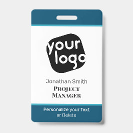 モダン ミニマル パーソナライズ カンファレンス ID バッジ