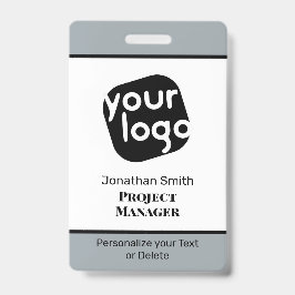 モダン ミニマル パーソナライズ カンファレンス ID バッジ