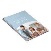 モダン ミニマル パーソナライズ フォト with 白いテキスト ノートブック (右側)