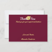 モダン ミニマル パーソナライズ 学校 クラス 卒業 サンキューカード (裏面)