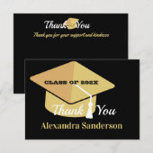 モダン ミニマル パーソナライズ 学校 クラス 卒業 サンキューカード (正面/裏面)