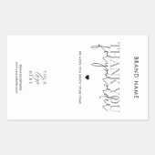 モダン ミニマル ビジネス ありがとう ボックス シール (正面)