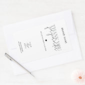 モダン ミニマル ビジネス ありがとう ボックス シール (封筒)