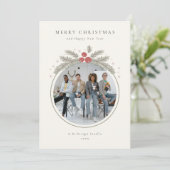 モダン ミニマル ビジネス フォト ホリデー カード (スタンド正面)