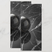 モダン ミニマル ピンクパープル ボーダー テンプレート (正面/裏面)