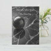 モダン ミニマル ピンクパープル ボーダー テンプレート (スタンド正面)