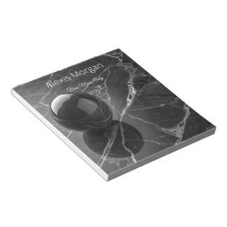 モダン ミニマル ピンクパープル ボーダー テンプレート ノートパッド