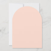 モダン ミニマル ピーチ サロン 料金表 招待状 (裏面)