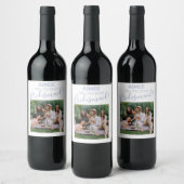 モダン ミニマル フォト | あなたは私のブライズメイドになってくれる？ ワインラベル (ボトル)