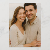 モダン ミニマル フォト エロープメント 招待状 (裏面)