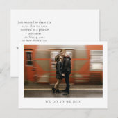 モダン ミニマル フォト エロープメント 案内ポストカード (正面/裏面)