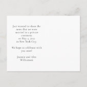 モダン ミニマル フォト エロープメント 案内ポストカード (裏面)