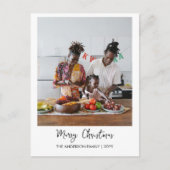 モダン ミニマル フォト コラージュ ホリデー カード (正面)