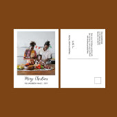 モダン ミニマル フォト コラージュ ホリデー カード