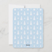 モダン ミニマル フォト シーズンカード (裏面)