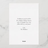 モダン ミニマル フォト ホリデー (裏面)