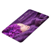 モダン ミニマル フォト 出生発表 マグネット (左側)