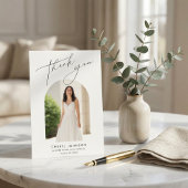 モダン ミニマル フォト 卒業 サンキューカード