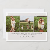 モダン ミニマル フルフォト ハッピー ニューイヤー シーズンカード (裏面)