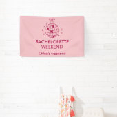 モダン ミニマル ブライズウィークエンド | ピンク 横断幕 (インサイチュ)