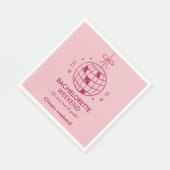 モダン ミニマル ブライズメイド ウィークエンド | ピンク スタンダードランチョンナプキン (角)