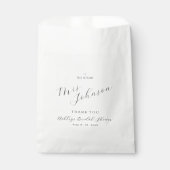 モダン ミニマル ブライダルシャワー ギフトバッグ フェイバーバッグ (正面)