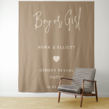 モダン ミニマル ブラウン 男の子？女の子？性別発表