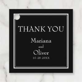 モダン ミニマル ブラック フェイバータグ