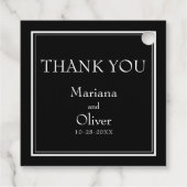 モダン ミニマル ブラック フェイバータグ (裏面)