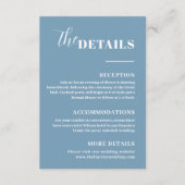 モダン ミニマル ブルーの詳細 エンクロージャーカード (正面)