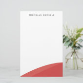 モダン ミニマル プロフェッショナル カーブス 便箋 (スタンド正面)