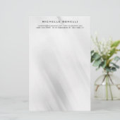 モダン ミニマル プロフェッショナル グレー デザイン 便箋 (スタンド正面)