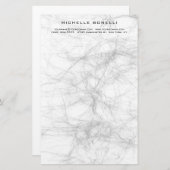 モダン ミニマル プロフェッショナル グレー デザイン 便箋 (正面/裏面)