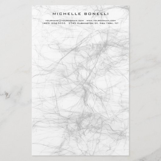 モダン ミニマル プロフェッショナル グレー デザイン 便箋 (正面)