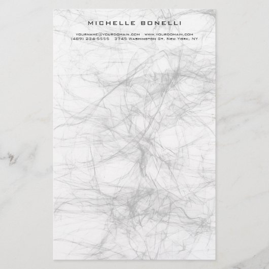 モダン ミニマル プロフェッショナル グレー デザイン 便箋 (正面)