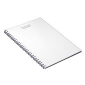 モダン ミニマル プロフェッショナル シンプル プレーン ノートブック (右側)