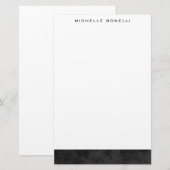 モダン ミニマル プロフェッショナル シンプル ユニーク 便箋 (正面/裏面)