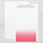 モダン ミニマル プロフェッショナル シンプル 便箋 (正面/裏面)